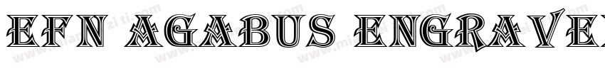 EFN Agabus Engraved字体转换